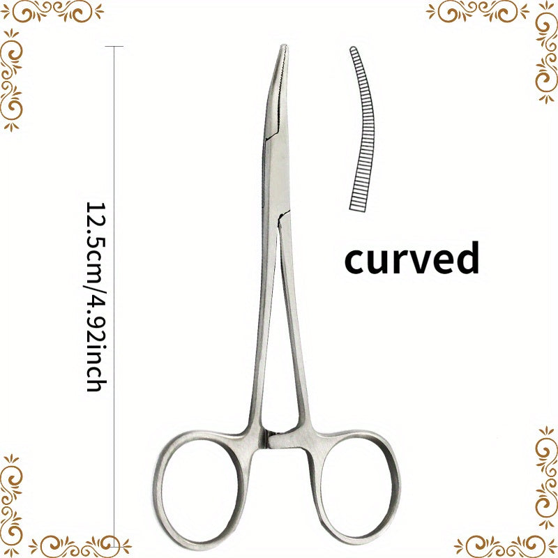 Stainless Steel Hemostatic Forceps Surgical Clamp for Precision Surgery Fishing Pet Care