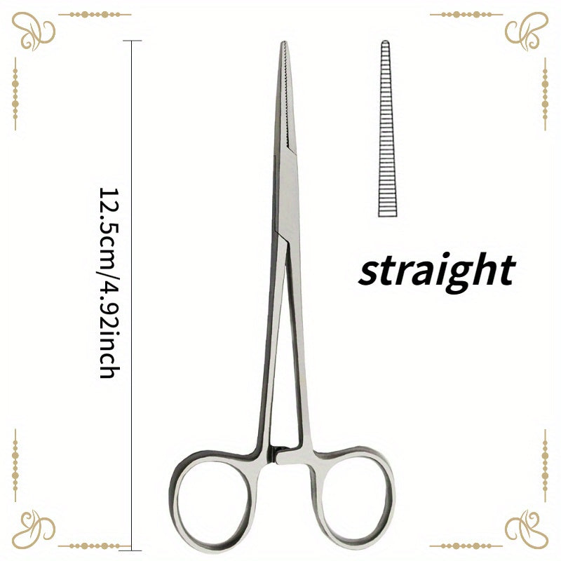Stainless Steel Hemostatic Forceps Surgical Clamp for Precision Surgery Fishing Pet Care