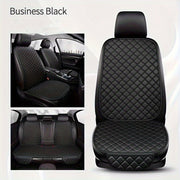 Luxury PU Leather Car Seat Cushion Set with Diamond Embroidery Non-Slip All-Season Full 7-Piece