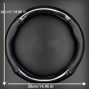 Дышащая кожаная накладка на руль из PU с узором из углеродного волокна, противоскользящая спортивная рукоятка, подходит для всех сезонов