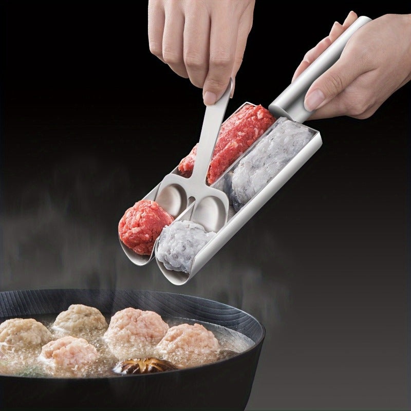 Stainless Steel Meatball Maker Kitchen Tool for Perfectly Sized Meatballs Fish Balls and Rice Balls