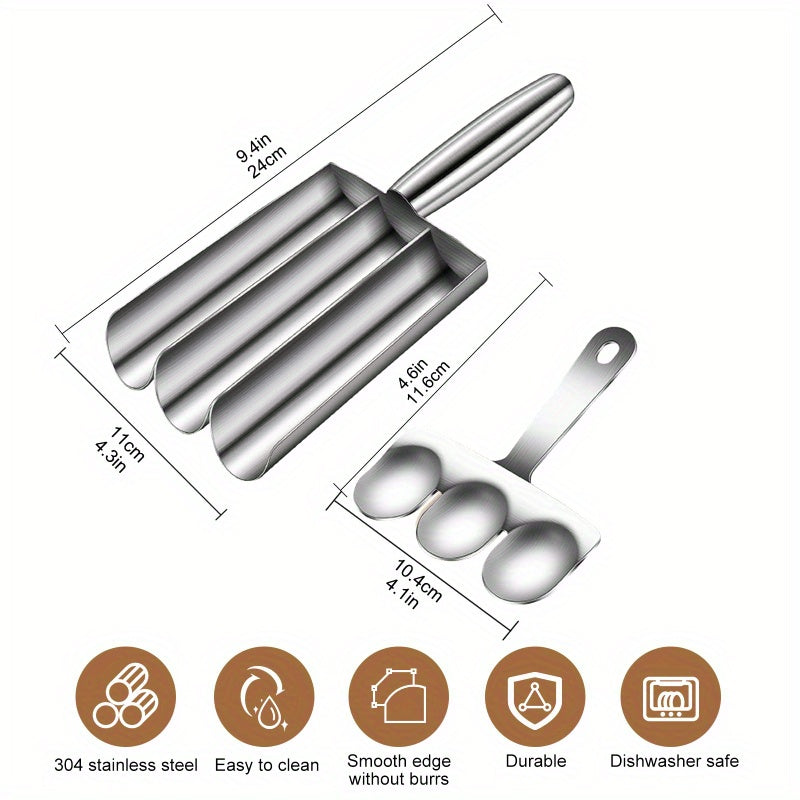 Stainless Steel Meatball Maker Kitchen Tool for Perfectly Sized Meatballs Fish Balls and Rice Balls
