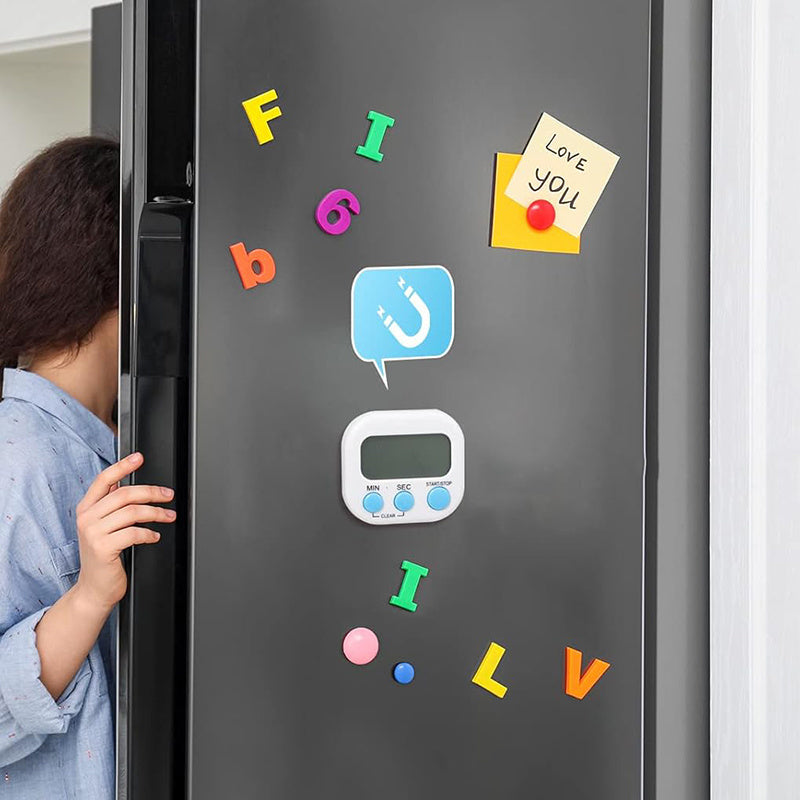 2/4 шт. магнитных цифровых кухонных таймеров с большим ЖК-дисплеем для готовки, выпечки, упражнений