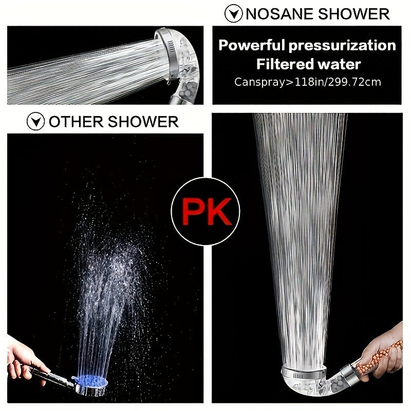 Hand Shower Water Saving Filter ABS High Pressure for Skin and Hair