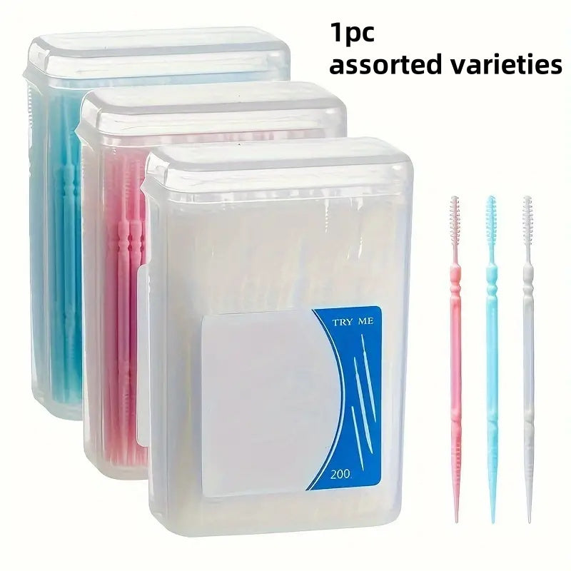 Disposable Toothpicks 200 Pack Ultra-Fine Double-Ended Portable Home Use