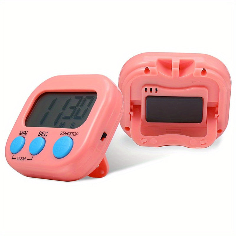 1/2/4 dona raqamli oshxona taymeri, magnetli orqa qismi bilan, pishirish, pishirish, sport, o'yinlar va ofis uchun. Batareyani o'z ichiga olmaydi.