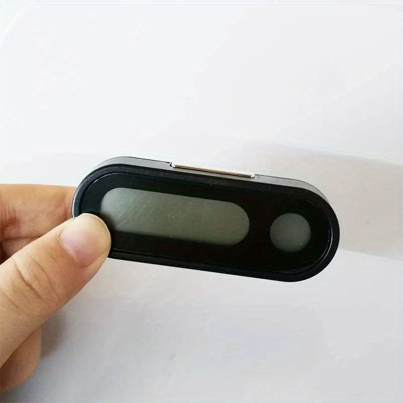 Orqa yoritilgan LCD displey bilan raqamli avtomobil soati va termometr