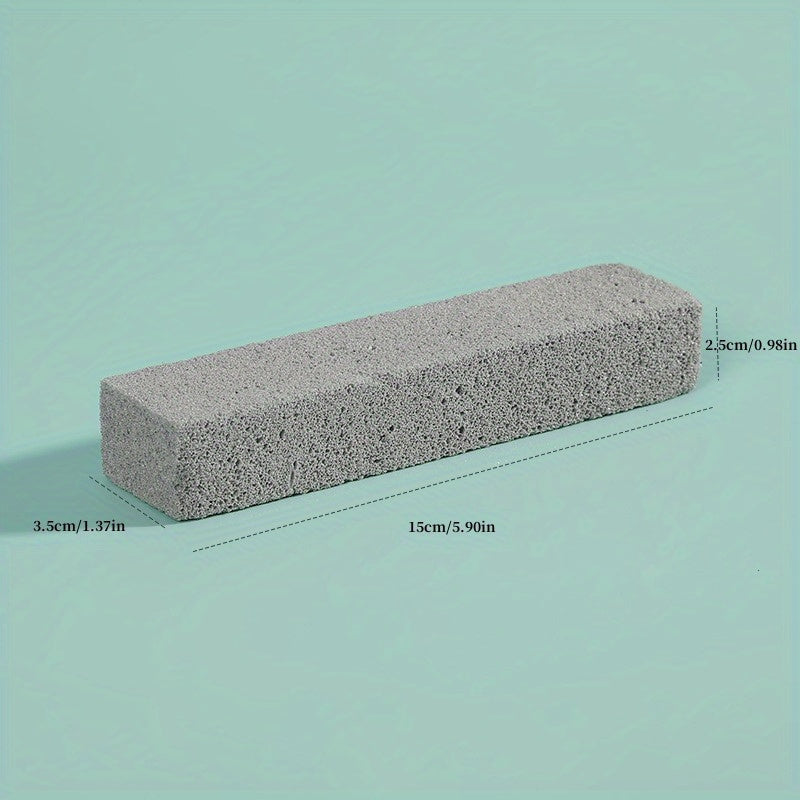 Long Handle Pumice Stone Toilet Brush Set with 2 Brushes for Hard-to-Reach Cleaning