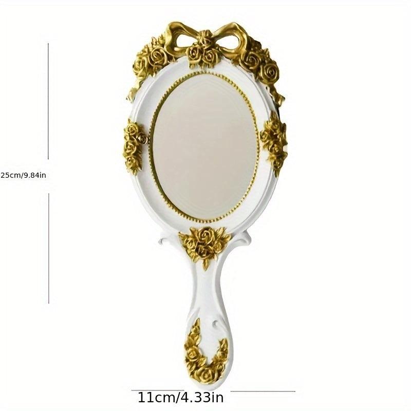 Yevropa vintage malika dizayni qo'lga olinadigan makiyaj oynasi, portativ keramika yuzasi, stol ustiga o'rnatish, egiluvchan va elektr energiyasini talab qilmaydi.