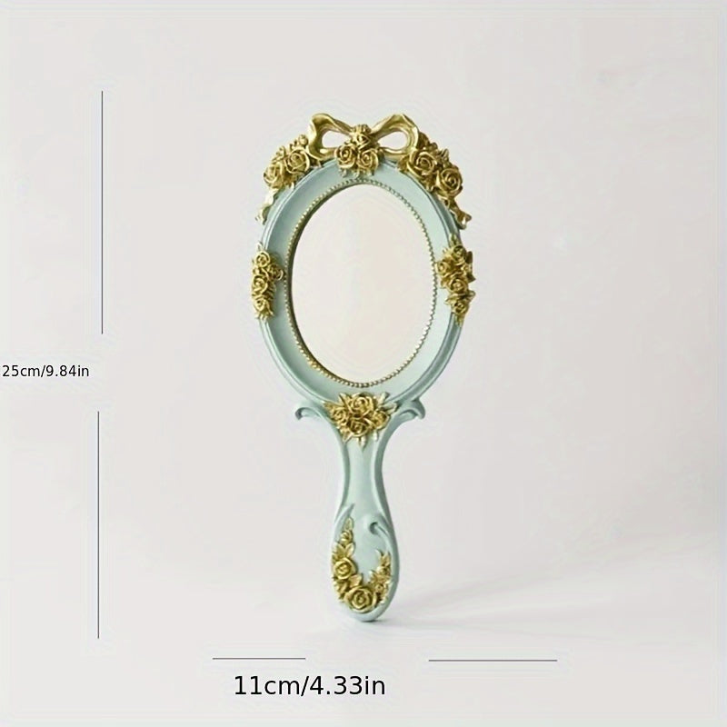 Yevropa vintage malika dizayni qo'lga olinadigan makiyaj oynasi, portativ keramika yuzasi, stol ustiga o'rnatish, egiluvchan va elektr energiyasini talab qilmaydi.
