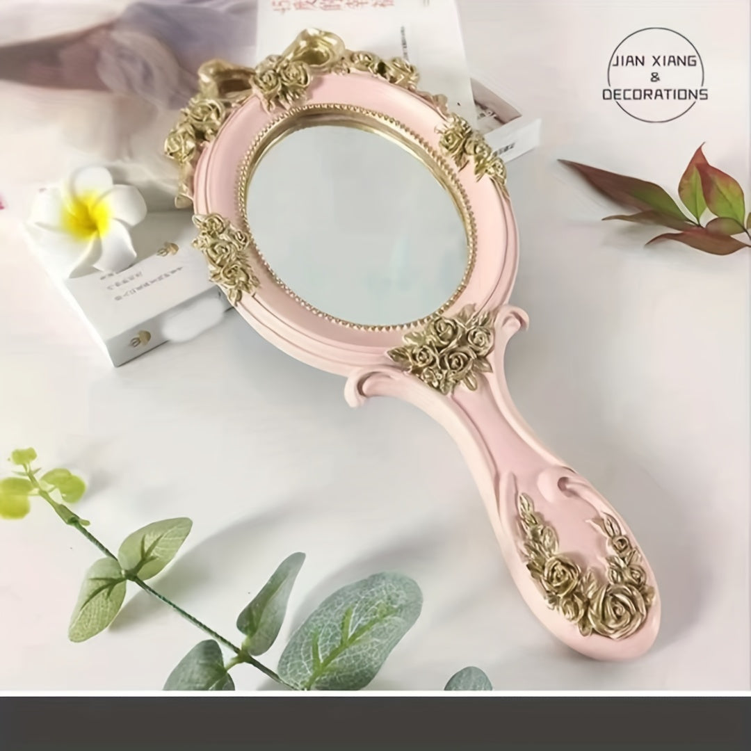 Yevropa vintage malika dizayni qo'lga olinadigan makiyaj oynasi, portativ keramika yuzasi, stol ustiga o'rnatish, egiluvchan va elektr energiyasini talab qilmaydi.