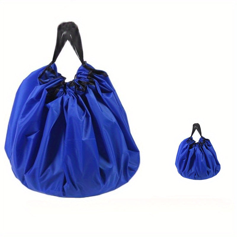 Round Reusable Oxford Cloth Toy Organizer Bag with Drawstring Closure