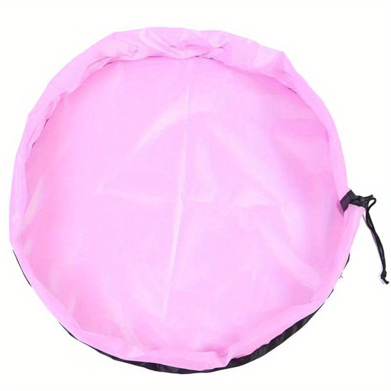 Round Reusable Oxford Cloth Toy Organizer Bag with Drawstring Closure