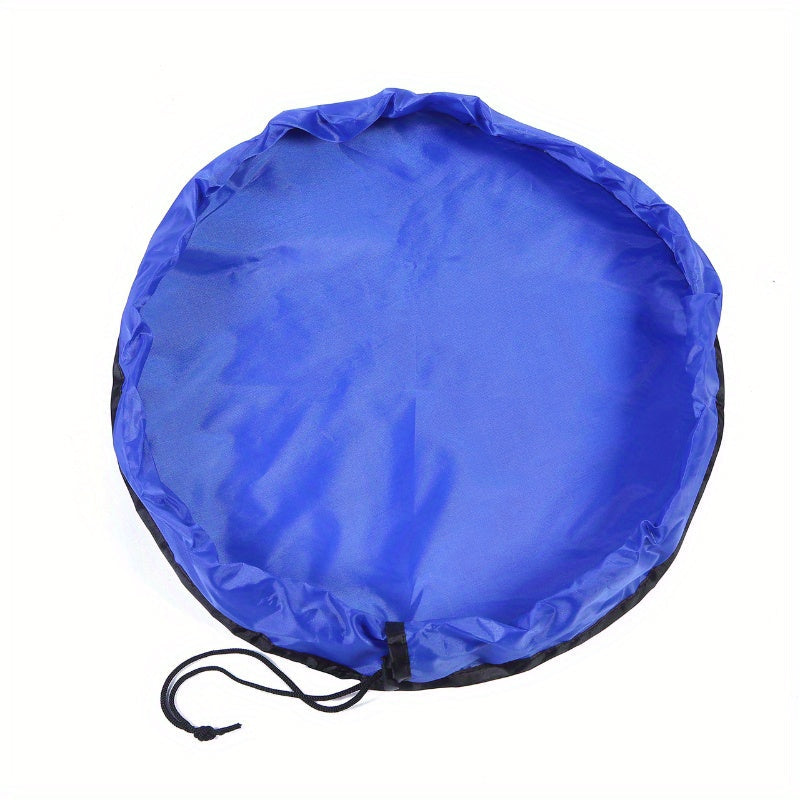 Round Reusable Oxford Cloth Toy Organizer Bag with Drawstring Closure