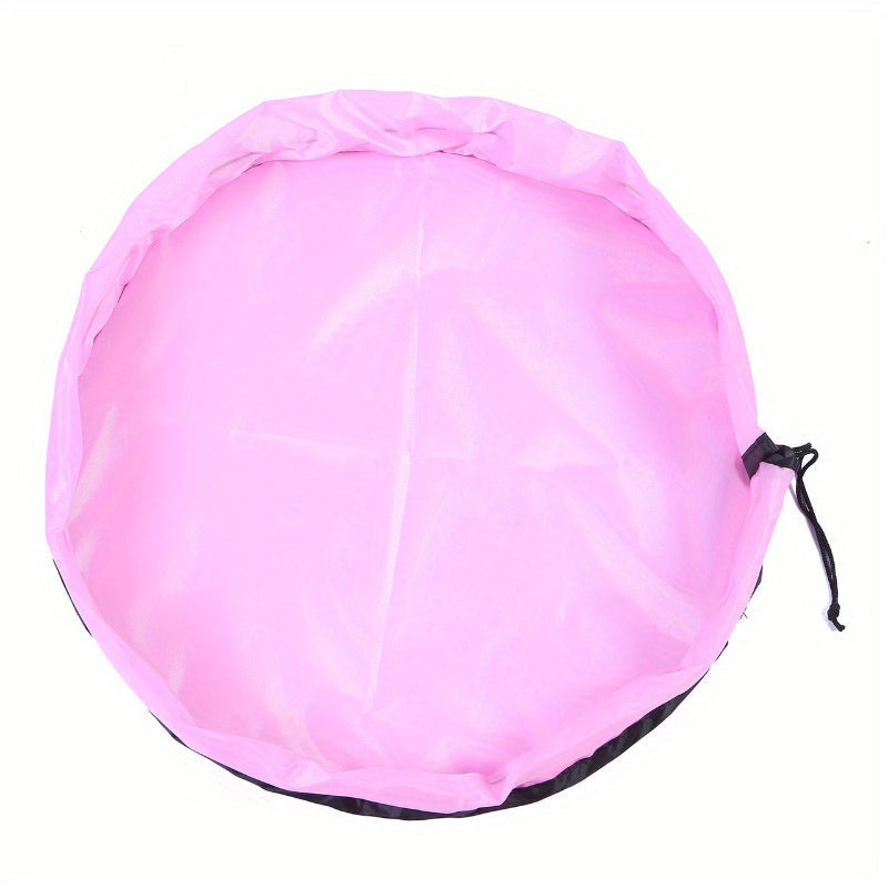 Round Reusable Oxford Cloth Toy Organizer Bag with Drawstring Closure