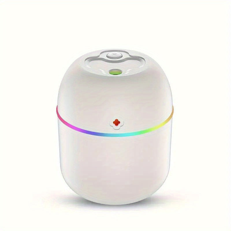 USB-Powered Aroma Diffuser Humidifier with LED Lights for Home and Car