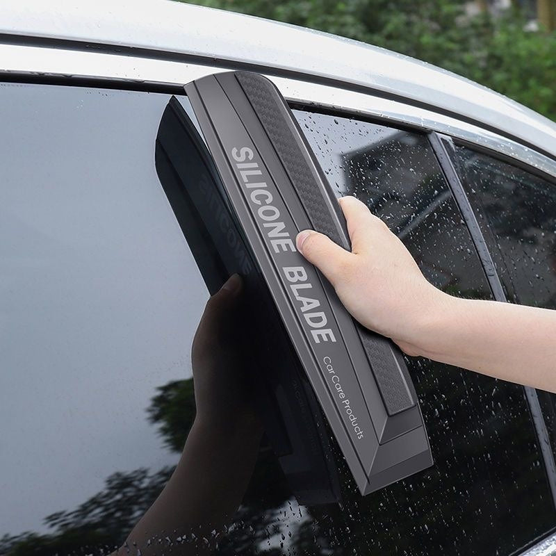Silicone Handheld Car Window Squeegee Soft-Grip Water Removal Streak-Free
