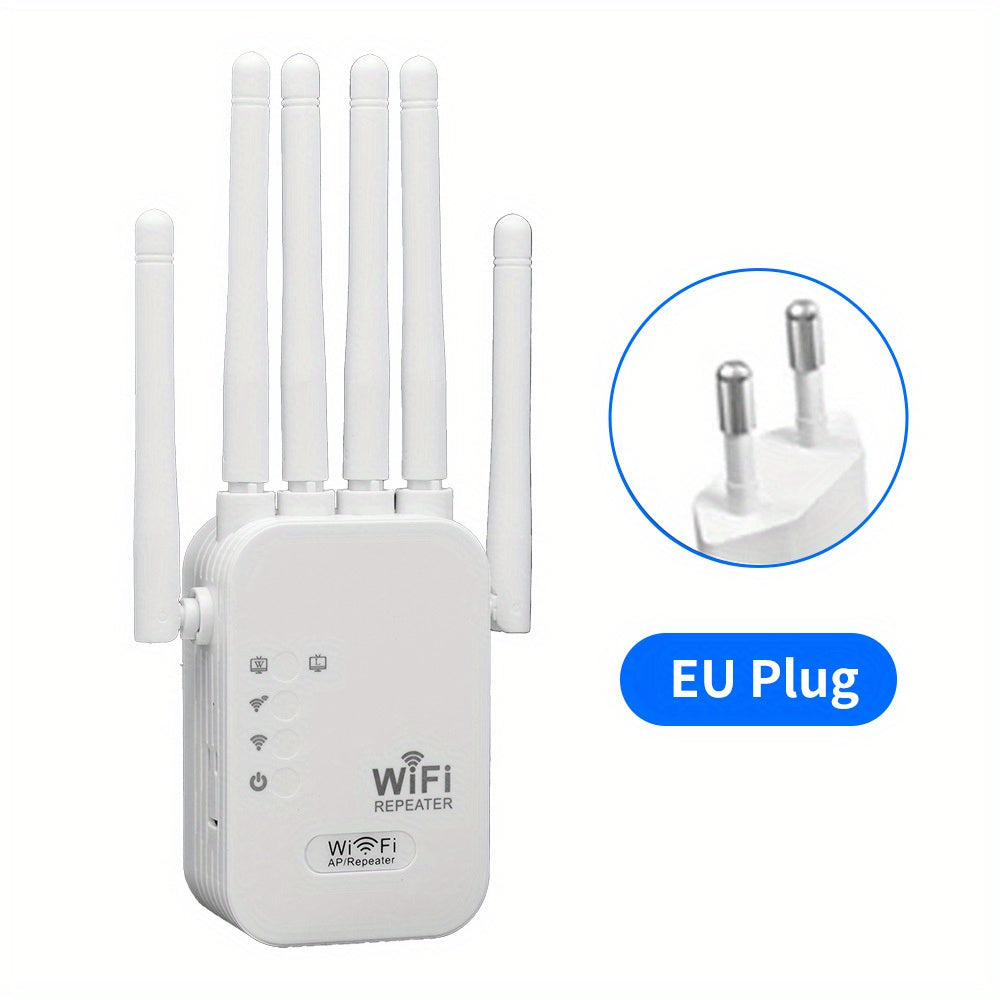 1200Mbps WiFi6 Extender with Six Antennas for Large Homes and Villas
