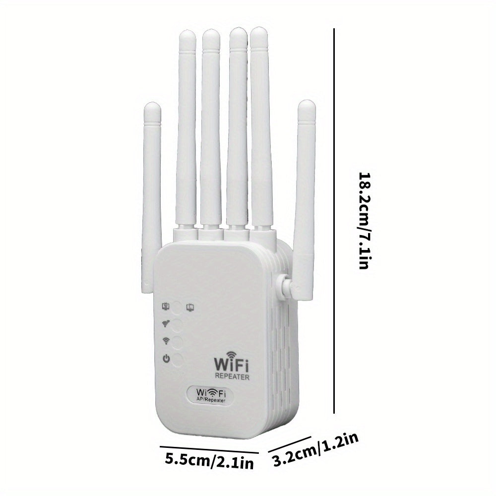 1200Mbps WiFi6 Extender with Six Antennas for Large Homes and Villas