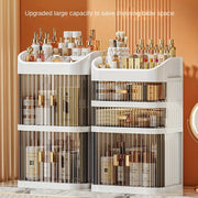 Transparent Plastic Cosmetic Organizer with Multi-Layer Sliding Drawers for Makeup and Skincare
