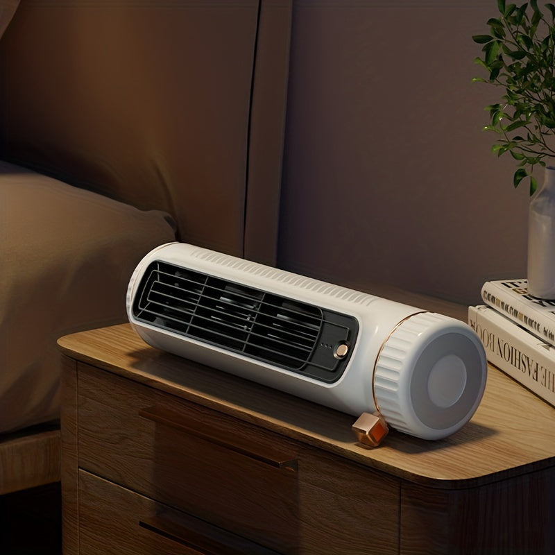 Portable USB Rechargeable Fan with 3 Speeds, Quiet, Up to 8 Hours