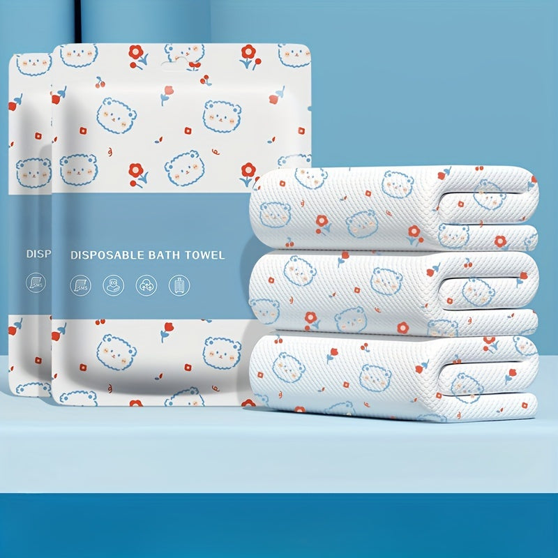 Quick-Drying Cartoon Bath Towel for Travel and Outdoor Use