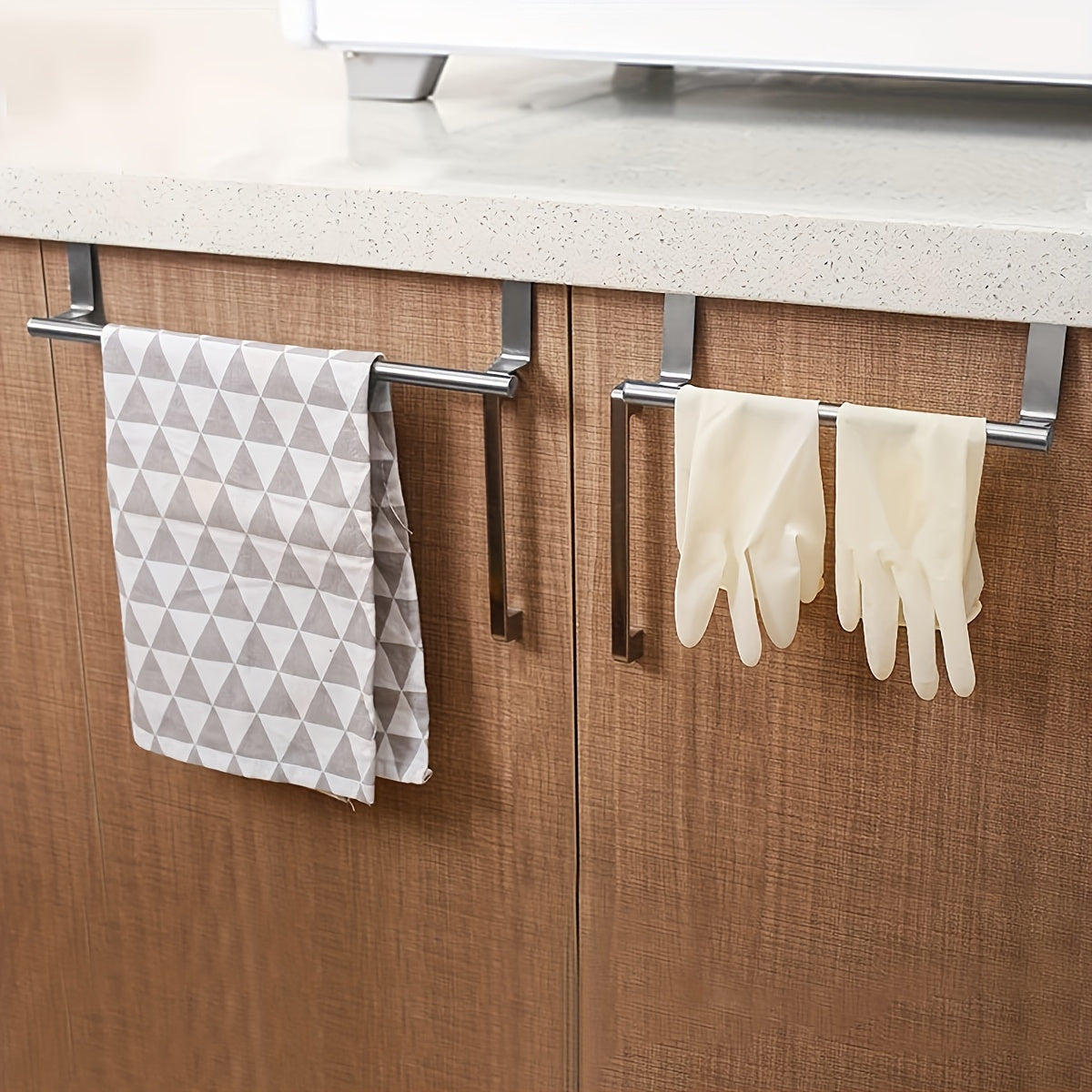 Hammom eshigi uchun zanglamaydigan po'latdan yasalgan sochiq tayoqchasi, hammom aksessuarlar racki, urishsiz shkaf eshigi uchun sochiq osgich, shkaf eshigi orqa sochiq uchun bitta tayoq