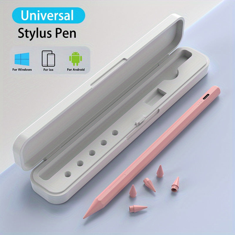 Rechargeable Stylus Pen for iPad, Tablets, and Phones with Capacitive Touch, Aluminum Alloy, Multiple Colors