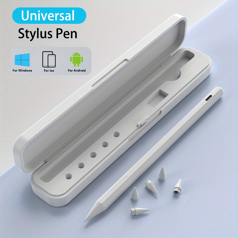 Rechargeable Stylus Pen for iPad, Tablets, and Phones with Capacitive Touch, Aluminum Alloy, Multiple Colors