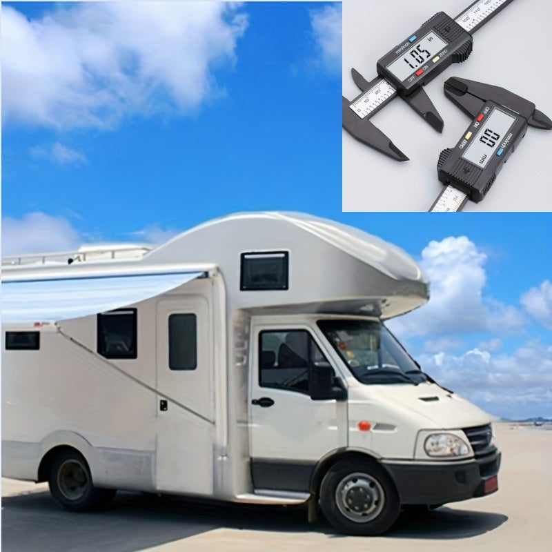 Цифровой штангенциркуль 6 дюймов с большим ЖК-дисплеем, прочным композитным материалом, точное измерение