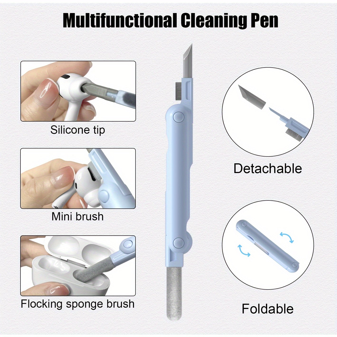 Multifunctional Cleaning Kit for Keyboards Earphones and Mobile Screens