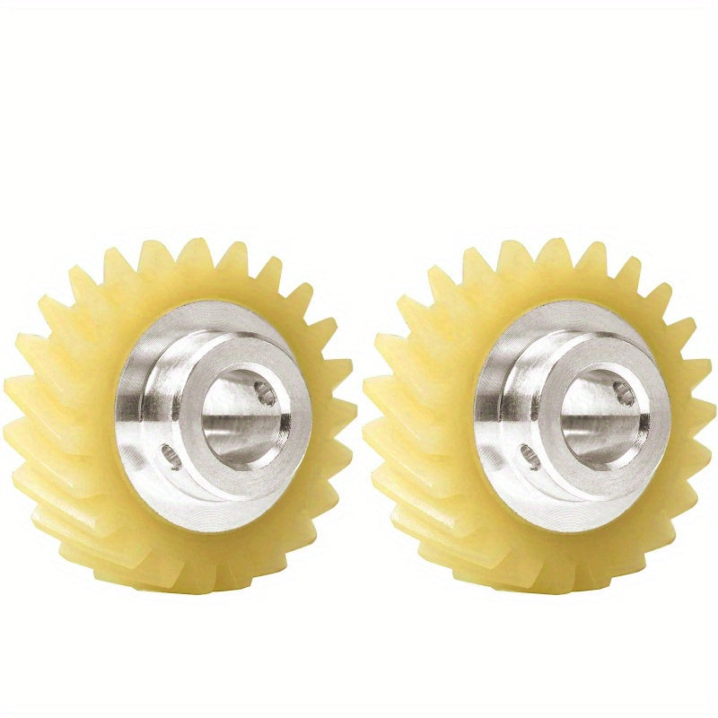 Две премиум запчасти для червячных передач для блендеров KitchenAid, изготовленные из прочного пластика и металла для долговечной работы. Совместимы с моделями 4169830, AP4295669 и 4162897, эти детали легко устанавливаются и обеспечивают плавную работу.