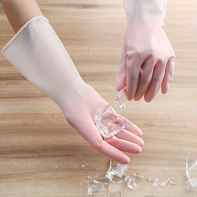 Household Cleaning Gloves Waterproof Reusable Dishwashing Gloves Non-Slip Grip