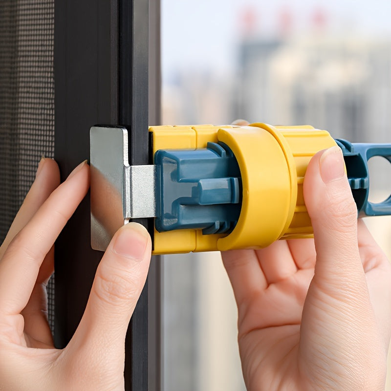 8-Hole Indoor Clothes Drying Rack Balcony Window Hanger Storage for Bathroom