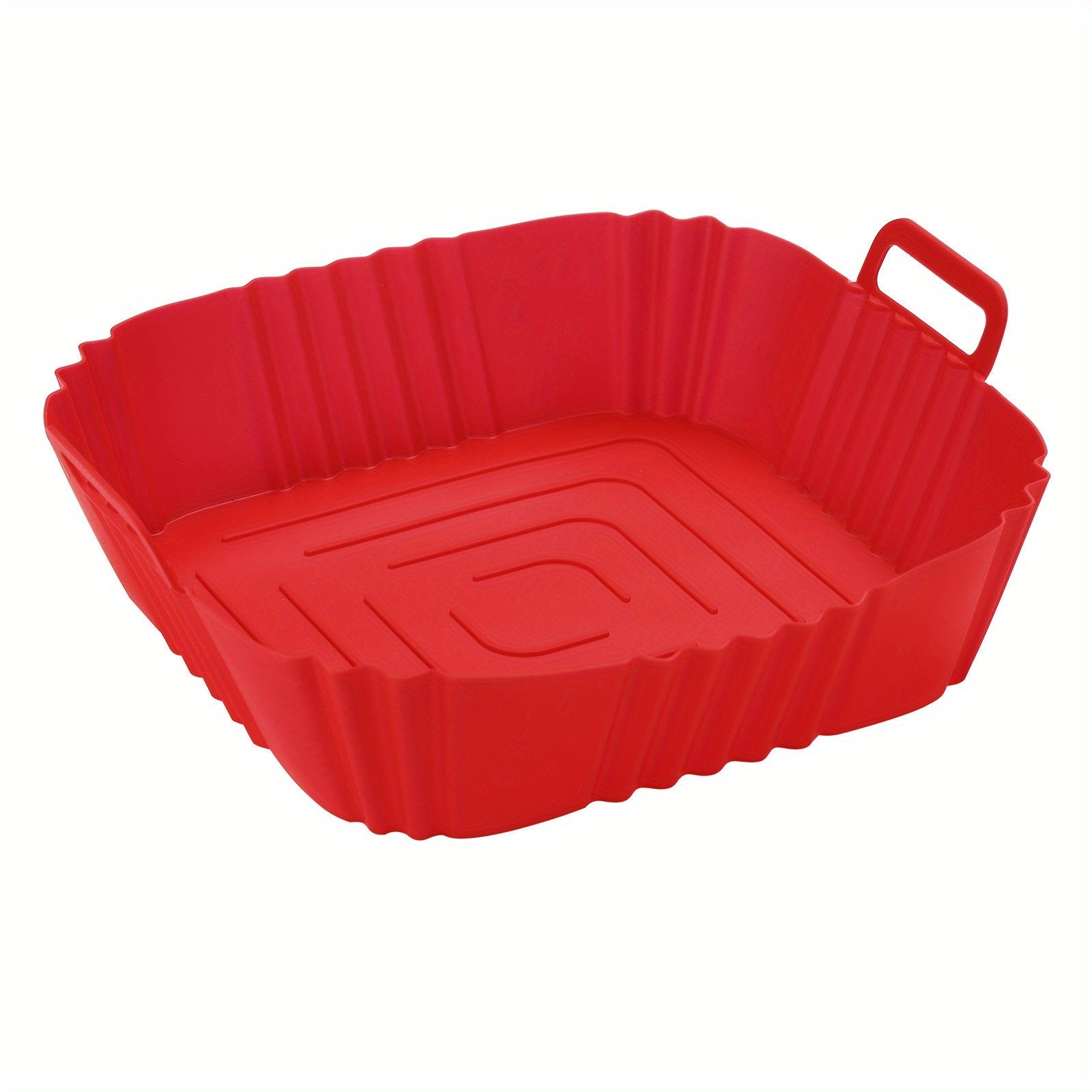 Silicone Air Fryer Liner Reusable Non-Stick Baking Pan for Pizza and Fried Chicken