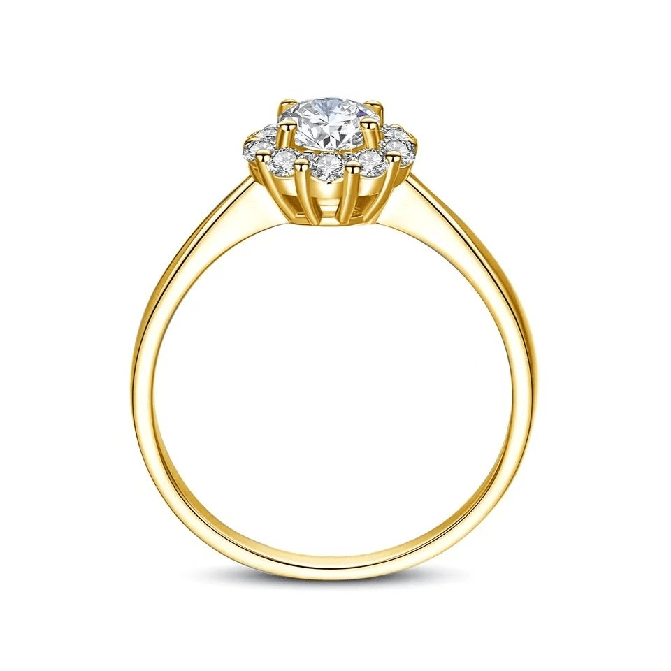 Sterling Silver Moissanite Ring 1 Carat Wedding Anniversary Hypoallergenic