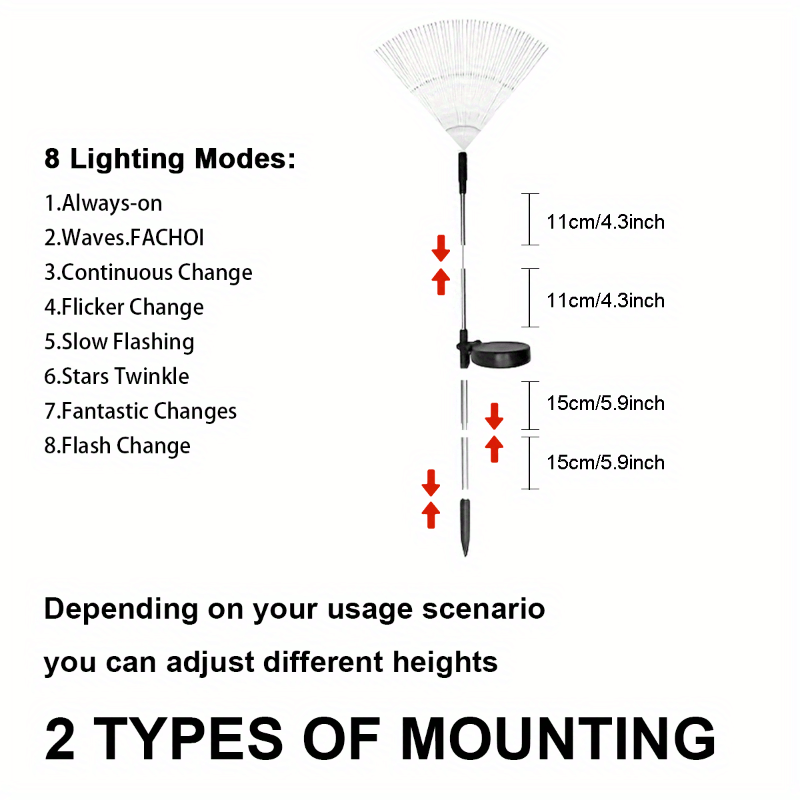 420 LED Solar Garden Lights with 8 Modes Waterproof IP65 for Patio Pathway Decor