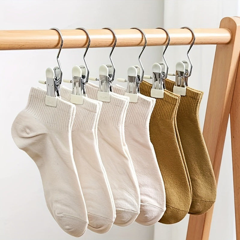 10-Pack Stainless Steel Utility Hooks for Closet Laundry Room Organization