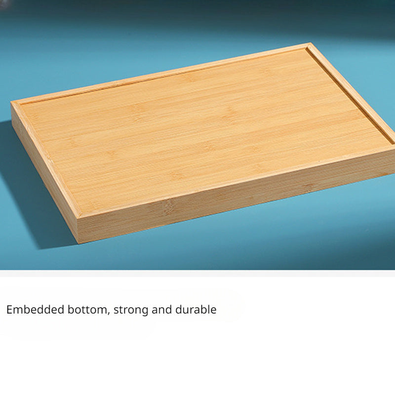 Bamboo Jewelry Tray with 18 Compartments for Organizing Pendants Watches and Accessories