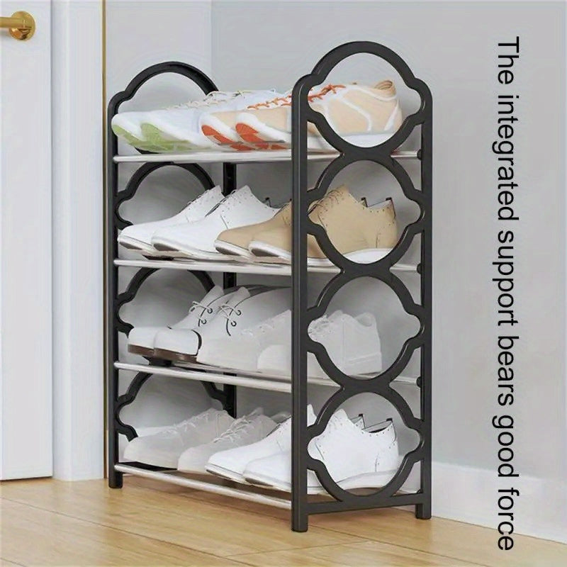 Dustproof Foldable Shoe Cabinet with Clear Door for Living Room or Bedroom