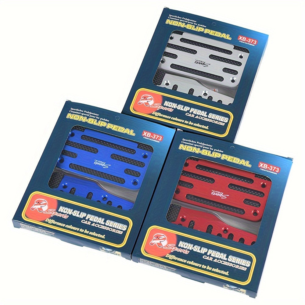 Non-Slip Aluminum Alloy Car Pedal Covers for Automatic Transmission Brake Gas Pedal Set