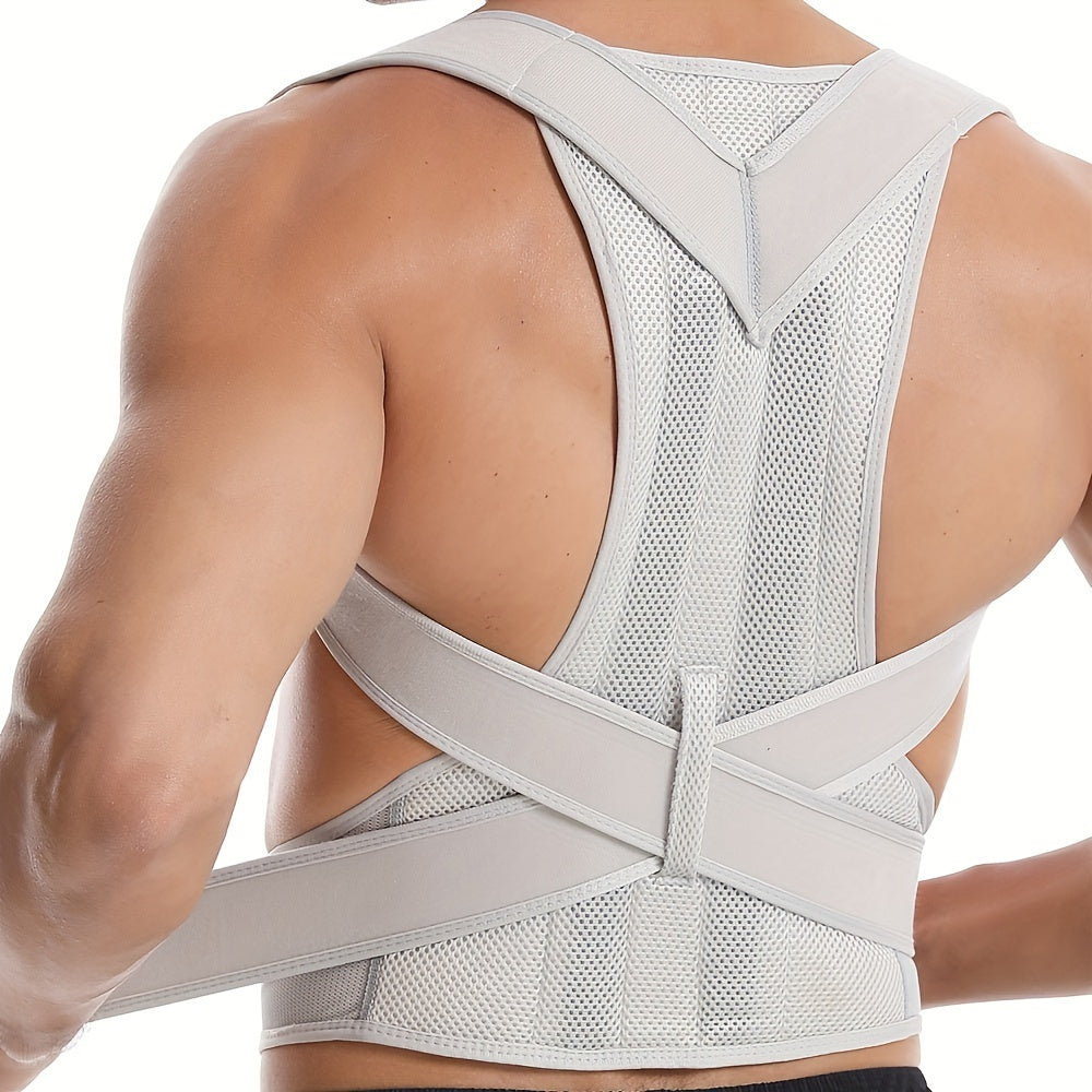 Unisex Adjustable Posture Support Brace for Back and Chest Ergonomic Back Support