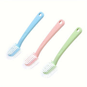 Multi-Angle Soft Bristle Shoe Brush with Long Handle for Effective Cleaning