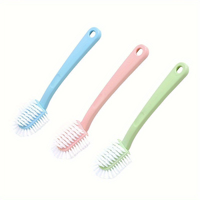 Multi-Angle Soft Bristle Shoe Brush with Long Handle for Effective Cleaning