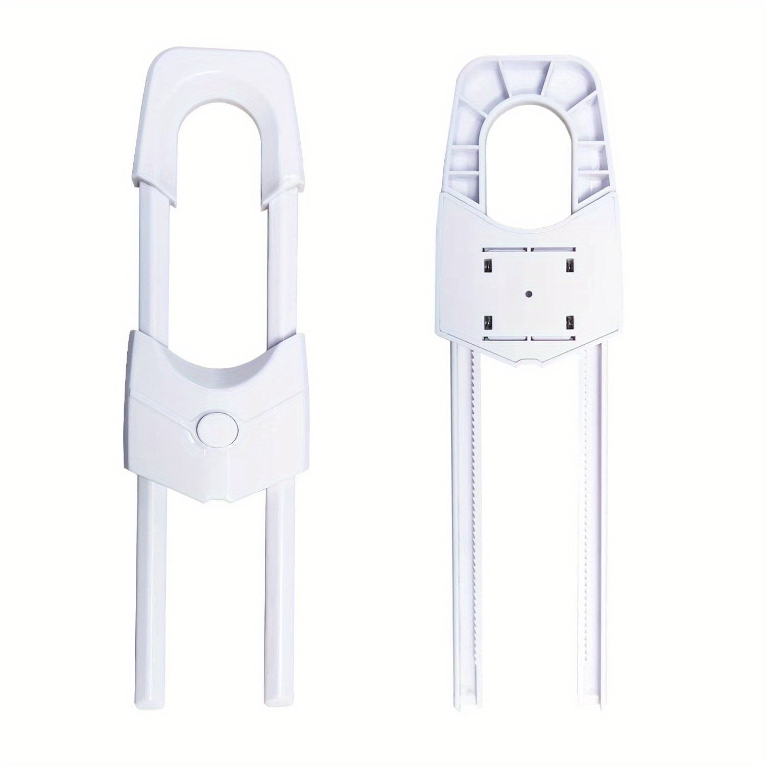 2 Pack U-Shaped Cabinet Locks for Wardrobes Drawers and Appliances