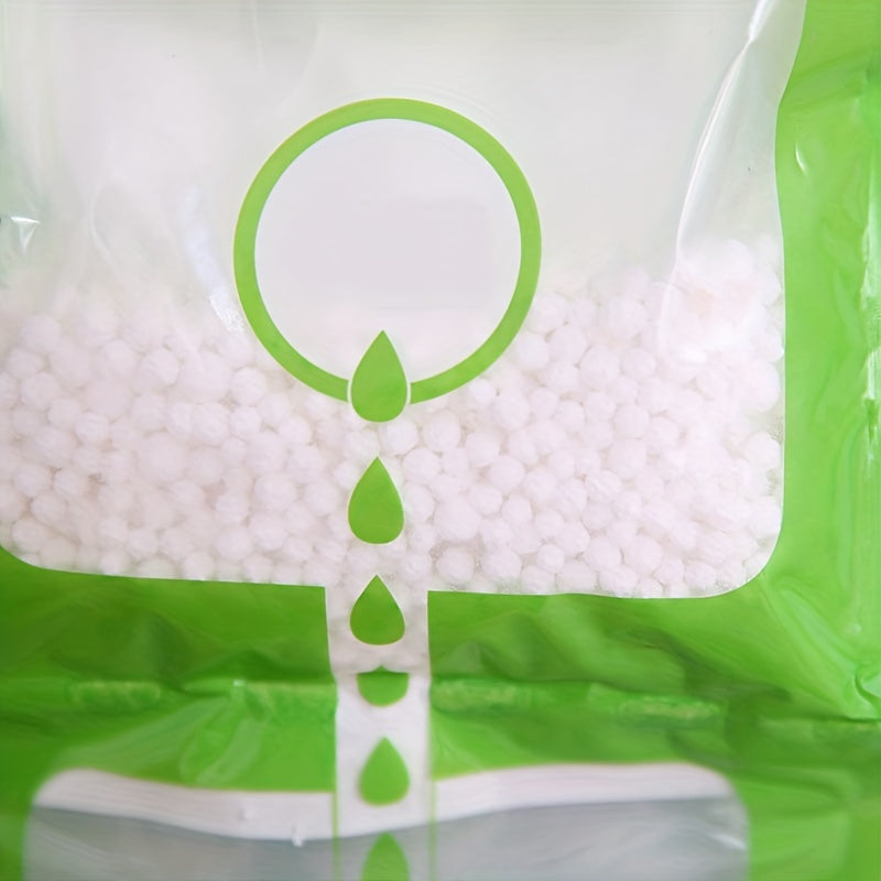 4 зеленых висячих мешка для осушения воздуха в шкафу с прозрачным окном, нетоксичный устранитель запахов для гардероба, портативный и без батареек, идеально подходит для домашнего использования.