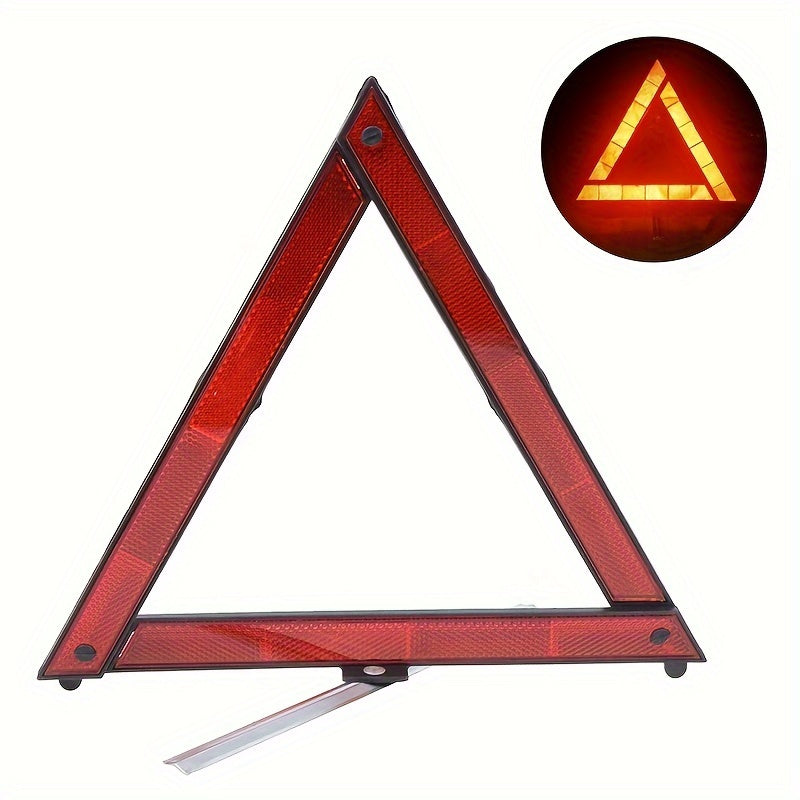 Reflective Car Safety Tripod Emergency Warning Sign Foldable for Road Safety