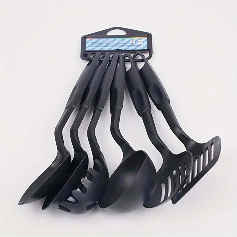 6-Piece Kitchen Utensil Set Non-Stick Safe Heat Resistant Ergonomic Handles