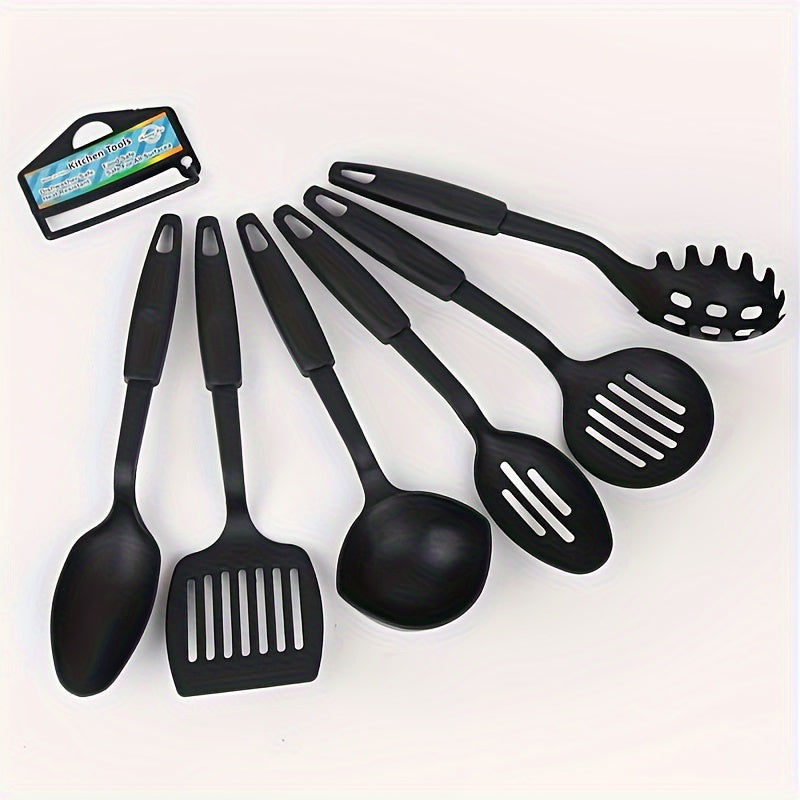 6-Piece Kitchen Utensil Set Non-Stick Safe Heat Resistant Ergonomic Handles