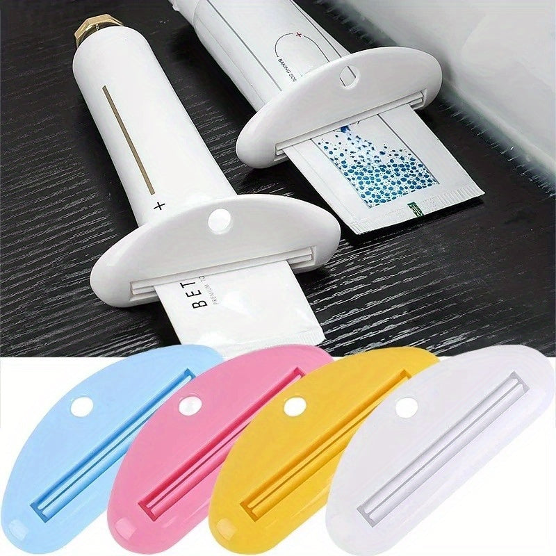 2pcs Plastic Toothpaste Dispenser Squeezers Manual Clamps Bathroom Accessories